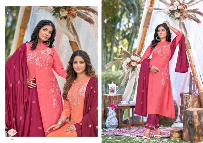 Kalaroop Rangat Cryon Viscose Readymade Suits Catalog
